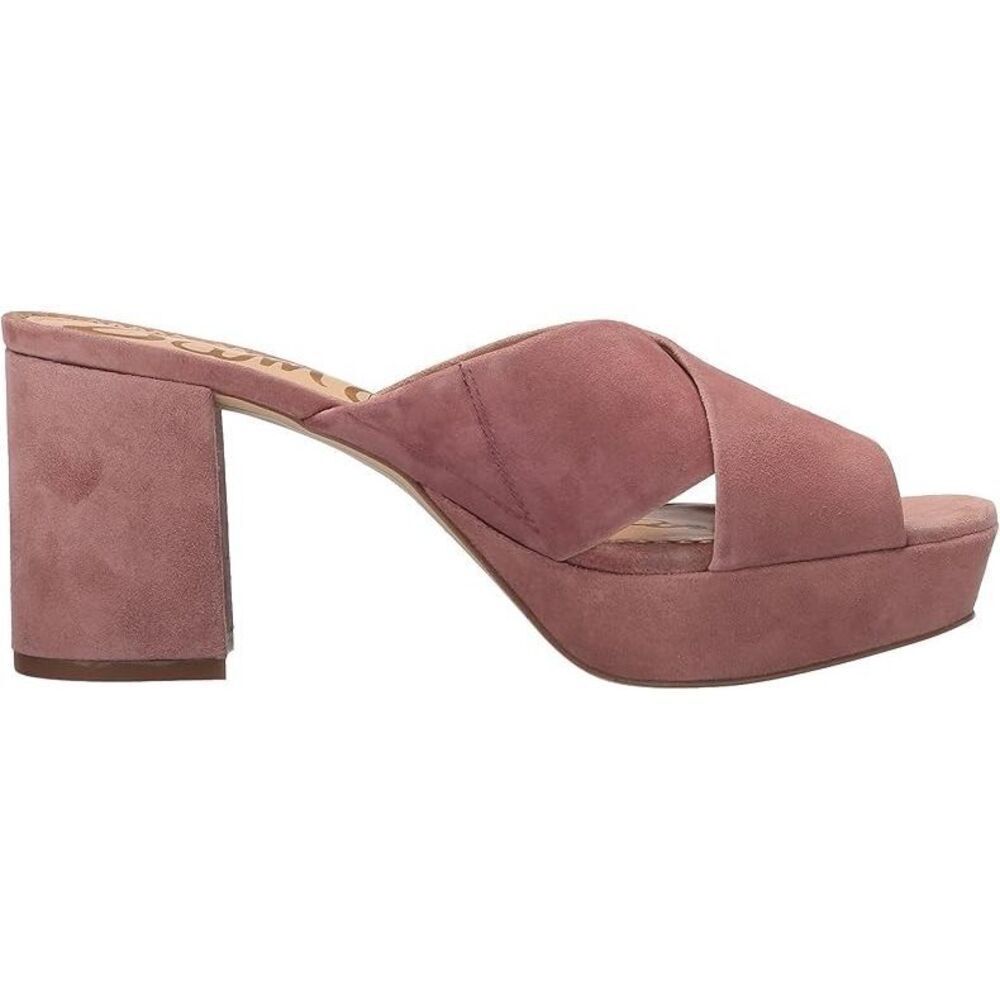 Sam Edelman Women's Jayne Heeled Sandal Dusty Rose Crushed Velvet